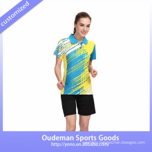 2017 New design badminton uniform and jersey designs for badminton /women badminton wear in wholesale